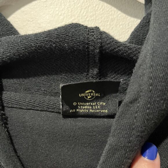 Wicked Paul Tazewell Hoodie Womens Large Graphic Sweatshirt Black Bubble Hem - Picture 5 of 9